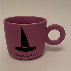 INDIGO Purple ‘Basic Witch’ Design 2-sided Mug Whimsigoth Grunge Bat Coffee Tea